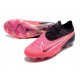 Chaussure Nike Phantom GX Elite FG Rose Noir Blanc