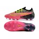 Chaussure Nike Phantom GX Elite FG Rose Noir Jaune