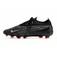 Chaussure Nike Phantom GX Elite FG Noir Blanc Sommet Gris Fumée