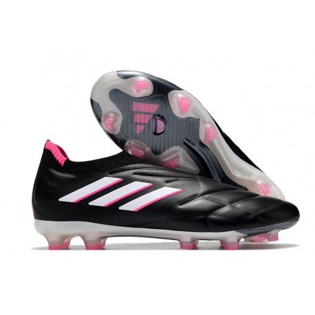 adidas Copa Pure+ FG Chaussures de Foot Noir Zero Met Rose Equipe Choc