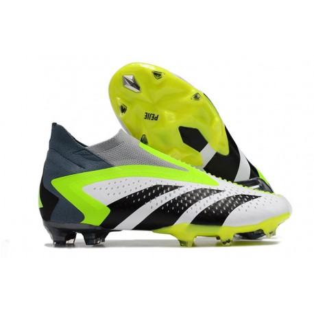 Chaussures adidas Predator Accuracy+ FG Blanc Vert Noir