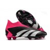 Chaussures adidas Predator Accuracy+ FG Noir Blanc Rose Equipe Choc