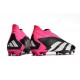 Chaussures adidas Predator Accuracy+ FG Noir Blanc Rose Equipe Choc