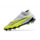 Nike Phantom GX Elite DF Link FG Volt Très Pâle Gridiron Raisin Très Pâle