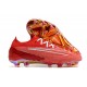 Chaussure Nike Phantom GX Elite FG Rouge Blanc