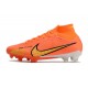 Chaussure Nike Zoom Mercurial Superfly IX Elite FG Orange Or