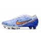 Nike Air Zoom Mercurial Vapor XV Elite AG Blanc Bleu Or