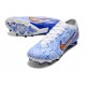 Nike Air Zoom Mercurial Vapor XV Elite AG Blanc Bleu Or
