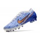 Nike Air Zoom Mercurial Vapor XV Elite AG Blanc Bleu Or