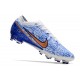 Nike Air Zoom Mercurial Vapor XV Elite AG Blanc Bleu Or