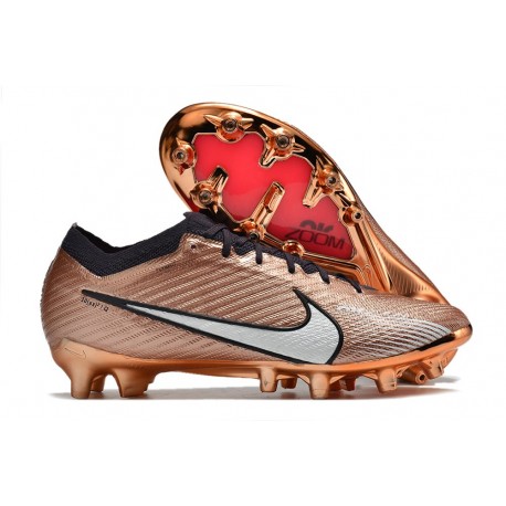 Nike Air Zoom Mercurial Vapor XV Elite AG Mbappe Cuivre Métallique