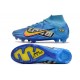 Chaussure Nike Zoom Mercurial Superfly IX Elite FG X Mbappe Bleu Baltique Blanc