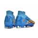 Chaussure Nike Zoom Mercurial Superfly IX Elite FG X Mbappe Bleu Baltique Blanc