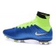2015 Nouvelle Chaussure Nike Mercurial Superfly IV FG Blue Volt Blanc Noir