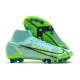 Nike Mercurial Superfly 7 Elite Pro AG Mbappe Gris Vert Or
