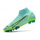 Nike Mercurial Superfly 7 Elite Pro AG Mbappe Gris Vert Or