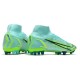 Nike Mercurial Superfly 7 Elite Pro AG Mbappe Gris Vert Or