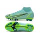 Nike Mercurial Superfly 7 Elite Pro AG Mbappe Gris Vert Or