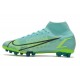 Nike Mercurial Superfly 7 Elite Pro AG Mbappe Gris Vert Or