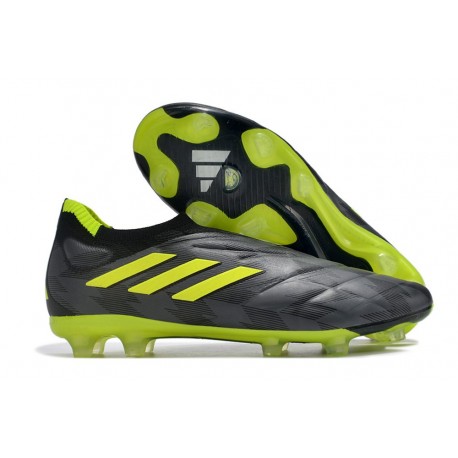adidas Copa Pure+ FG Chaussures de Foot Noir Vert