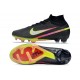 Chaussure Nike Zoom Mercurial Superfly IX Elite FG MR Noir Argentee