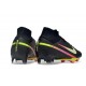 Chaussure Nike Zoom Mercurial Superfly IX Elite FG MR Noir Argentee