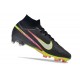 Chaussure Nike Zoom Mercurial Superfly IX Elite FG MR Noir Argentee