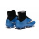 Nouveau Chaussure de Football Nike Mercurial Superfly CR FG Blanc Bleu Noir
