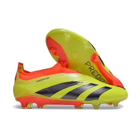 Crampons adidas Predator Elite LL FG Jaune Noir Rouge