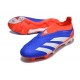 Crampons adidas Predator Elite LL FG Bleu Blanc Rouge