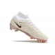 Chaussure Nike Zoom Mercurial Superfly IX Elite FG Blanc Or Noir