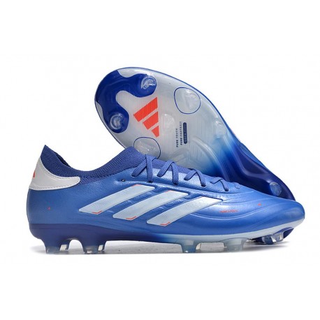 adidas Copa Pure II + FG Nouvel Bleu Lucide Blanc Rouge Solaire