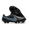 Chaussure Nouvelles Nike Tiempo Legend 8 Elite FG - Noir Bleu