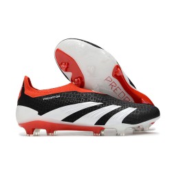 Crampons adidas Predator Elite LL FG Noir Banc Rouge Solaire