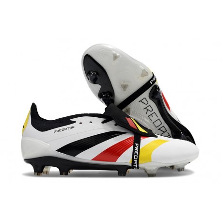 Chaussure adidas Predator FT Elite FG Blanc Noir Rouge Jaune