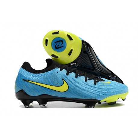 Crampon Nike Phantom GX II Elite FG Bleu Jaune
