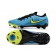 Crampon Nike Phantom GX II Elite FG Bleu Jaune