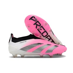 Crampons adidas Predator Elite LL FG Rose Blanc Bleu