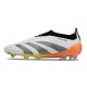 Crampons adidas Predator Elite LL FG Blanc Noir Orange