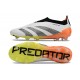 Crampons adidas Predator Elite LL FG Blanc Noir Orange