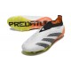 Crampons adidas Predator Elite LL FG Blanc Noir Orange