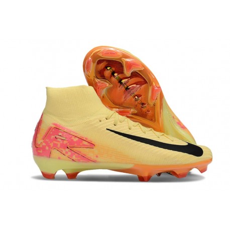 Nike Zoom Mercurial Superfly X Elite FG Jaune Noir Rose