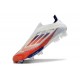 Crampons Adidas F50+ Laceless FG Advancement - Blanc Rouge Bleu