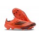 Crampons Adidas F50+ Laceless FG Rouge Noir