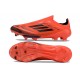 Crampons Adidas F50+ Laceless FG Rouge Noir