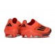 Crampons Adidas F50+ Laceless FG Rouge Noir