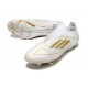 Crampons Adidas F50+ Laceless FG Day Spark - Blanc Doré Blanc