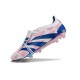 adidas Predator Foldover Tongue Elite FG Blanc Ftwr Bleu Solaire Rose Solaire