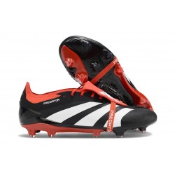 adidas Predator Foldover Tongue Elite FG Noir Blanc Rouge Solaire