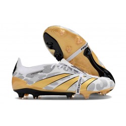 adidas Predator Foldover Tongue Elite FG Blanc Noir Or Mét